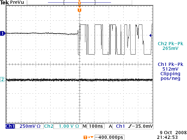 File:Noise from GEMD strips and no pulse CFD HV3900Volts 10-9-08.png
