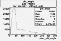 Pions plus phi angle without cuts lab frame dst27095.gif